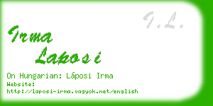 irma laposi business card